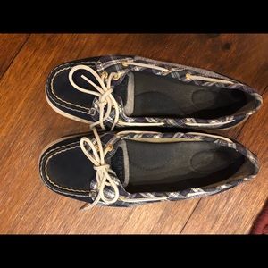 Blue Patch Work Sperrys